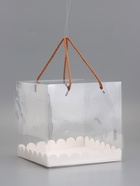 Кондитерская коробка под рулет, белая, с ручками, 20?20?20 см (комплект 2 шт) - фото 68182128