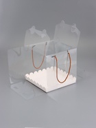 Кондитерская коробка под рулет, белая, с ручками, 20?20?20 см (комплект 2 шт) - фото 68182131