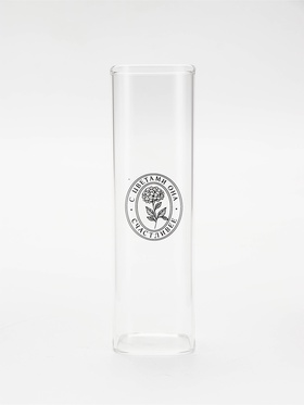 Ваза стеклянная для цветов «Счастливая», 6×20 см, 530 мл