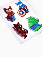 Объемные 3D стикеры на телефон «Коты», 4 шт., 3×3 см - Фото 2