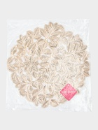 Набор салфеток сервировочных на стол Доляна «Листья», 38×38 см, 4 шт., ПВХ, золотистый 10982028