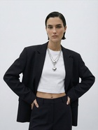 Кулон на цепочке «Сердечки», 2 яруса, цвет серебро - Фото 2