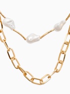 Кулон на цепочке «Жемчуг Борокко», 2 яруса, белое в золоте - фото 68182224