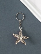 Брелок для ключей на кольце «Морская звезда с жемчужиной», металл под золото, эмаль, 5.5×5.1×1.5 см, МИКС  (артикул 10933709)  большой выбор товаров оптом и в розницу по низким ценам с доставкой