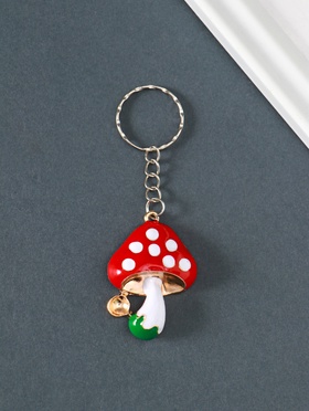 Брелок для ключей на кольце «Красный мухомор», металл под золото, эмаль, 4.5×3.2×1 см  (артикул 10933711)  большой выбор товаров оптом и в розницу по низким ценам с доставкой