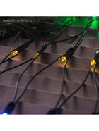 Гирлянда «Сеть» 2×1.5 м, IP44, УМС, тёмная нить, 192 LED, свечение мульти, 220 В - Фото 5