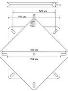 Поворотный механизм для стула CAPPIO, 150×150 мм - Фото 5