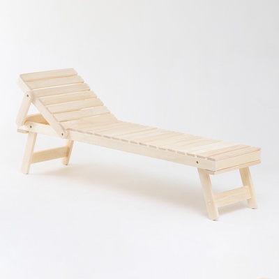 УЦЕНКА Лежак нераскладной с регулируемым подголовником, 206.5×50.5 см