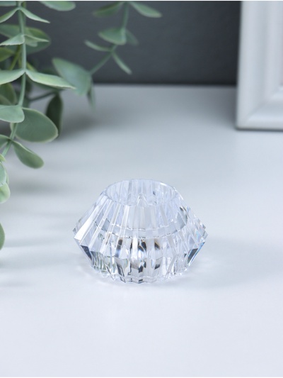 Светодиодная свеча LED - ночник RISALUX «В чаше», от батареек 3×LR1130, прозрачный, 6×6×4 см