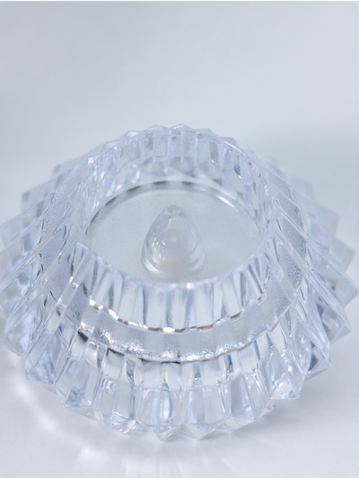 Светодиодная свеча LED - ночник RISALUX «В чаше», от батареек 3×LR1130, прозрачный, 6×6×4 см