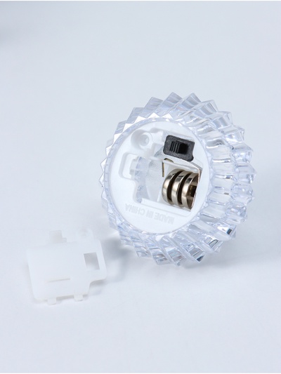 Светодиодная свеча LED - ночник RISALUX «В чаше», от батареек 3×LR1130, прозрачный, 6×6×4 см