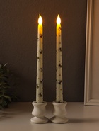 Набор: свечи светодиодные «Античные. Ромашки и пчёлки», 2 шт., 2×ААА - Фото 1