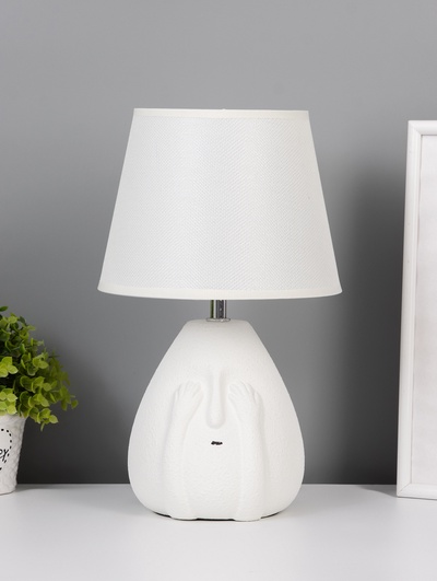 Лампа настольная RISALUX «Тики», E14, 1×40 Вт, белая