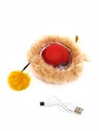 Интерактивная игрушка для кошек «Убегающий мех», красная - фото 68182448