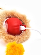 Интерактивная игрушка для кошек «Убегающий мех», красная - фото 68182452