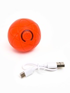 Интерактивная игрушка для собак «Гравитационный мяч», 5.5 см, оранжевая - фото 68182457