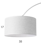 Торшер напольный BayerLux «Атлант», Е27, 40 Вт, подставка камень, 26×55×185 см, белый  (артикул 10951638)  большой выбор товаров оптом и в розницу по низким ценам с доставкой