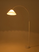 Торшер напольный «Волна», Е27, 40 Вт, белый, подставка, камень, 30×90×180 см - Фото 3