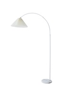 Торшер напольный «Волна», Е27, 40 Вт, белый, подставка, камень, 30×90×180 см - Фото 5