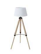 Торшер напольный «Эко», Е27, 40 Вт, бежевый-белый, тренога, 45×45×150 см - Фото 1