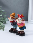 Набор фигурок полистоун «Клоуны - признание в любви», 2 шт., 5.2×5×11.5 см - фото 68976256