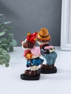 Набор фигурок полистоун «Клоуны - признание в любви», 2 шт., 5.2×5×11.5 см - фото 68976257