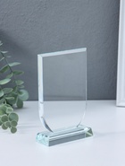 Стела наградная, фигура стекло «Плакетка», площадка 9.7×13 см, 4.8×9.7×13.8 см - фото 68976260