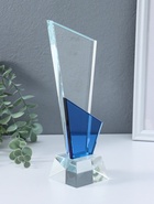 Стела наградная, фигура стекло «Обелиск», подставка h=4 см, ширина 6 см и 8 см, 5.7×8.2×25.2 см - фото 68976264