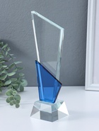 Стела наградная, фигура стекло «Обелиск», подставка h=4 см, ширина 6 см и 8 см, 5.7×8.2×25.2 см - фото 68976265