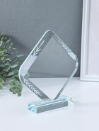 Стела наградная, фигура стекло «Ромб», площадка 17.5×18.3 см, 3.5×17.5×20 см - фото 68976268