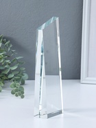 Стела наградная, фигура стекло «Обелиск», 3.5×8.5×24.3 см - Фото 3