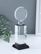 Стела наградная, фигура стекло «Медаль», медаль d=8 см, площадка 5.5×11.8 см, 7×8×24 см  (артикул 10955963)  большой выбор товаров оптом и в розницу по низким ценам с доставкой