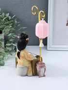 Фигурка светящаяся «Девочка в кимоно занимается каллиграфией», полистоун, 3×AG3, 6.8×11.5×21 см - фото 68182550