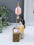 Фигурка светящаяся «Девочка в кимоно занимается каллиграфией», полистоун, 3×AG3, 6.8×11.5×21 см - фото 68182551