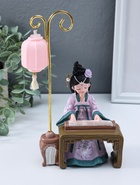 Фигурка светящаяся «Девочка в кимоно играет на музыкальном инструменте», полистоун, 3×AG3, 6.5×11.5×21 см - фото 68182552