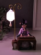 Фигурка светящаяся «Девочка в кимоно играет на музыкальном инструменте», полистоун, 3×AG3, 6.5×11.5×21 см - фото 68182553