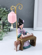 Фигурка светящаяся «Девочка в кимоно играет на музыкальном инструменте», полистоун, 3×AG3, 6.5×11.5×21 см - фото 68182554