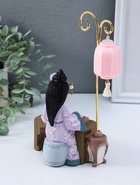 Фигурка светящаяся «Девочка в кимоно играет на музыкальном инструменте», полистоун, 3×AG3, 6.5×11.5×21 см - фото 68182555