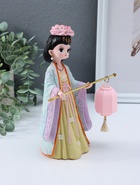 Фигурка светящаяся «Девочка в кимоно с фонариком», полистоун, розово-зелёный, 3×AG3, 7.8×12.5×20.5 см - фото 68182560