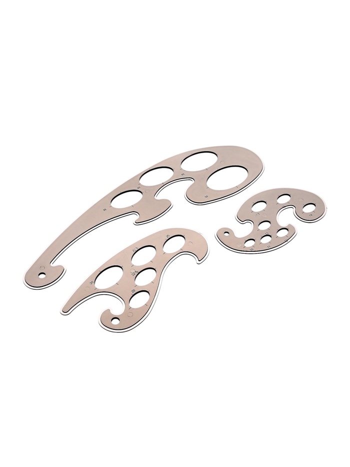 Набор лекало, 3 штуки - Фото 1