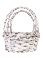 УЦЕНКА Набор корзин, 3 шт., 30×14/40 см, 26×12/34 см, 20×10/31 см, ива 10985531