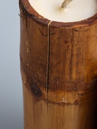 УЦЕНКА Свеча в бамбуке тройная, 14×15×30 см, 100 мл, цв. бежевый - Фото 4