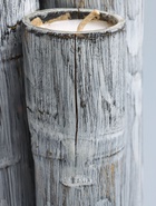 УЦЕНКА Свеча в бамбуке тройная, 15×13×30 см, 100 мл, цв. серый - Фото 5