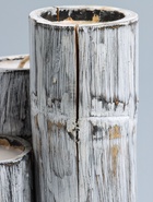 УЦЕНКА Свеча в бамбуке тройная, 15×13×30 см, 100 мл, цв. серый - Фото 6