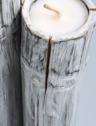 УЦЕНКА Свеча в бамбуке тройная, 15×13×30 см, 100 мл, цв. серый - Фото 7