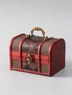 УЦЕНКА Шкатулка сундучок "Клетка и сеточка" набор 2 шт 7,5х11,5х7 см 10,5х15х11 см - Фото 3