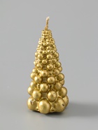 УЦЕНКА Свеча «Ёлка из шаров» 50×100 мм, лак, золотой 10985552