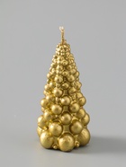 УЦЕНКА Свеча «Ёлка из шаров» 50×100 мм, лак, золотой 10985552