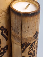 УЦЕНКА Свеча в бамбуке тройная «Экзотика» 13×15×30 см, 100 мл, цв. бежевый - Фото 3