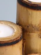 УЦЕНКА Свеча в бамбуке тройная «Экзотика» 13×15×30 см, 100 мл, цв. бежевый - Фото 4